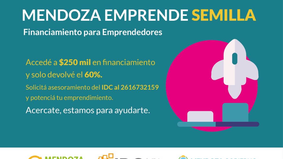 Mendoza Emprende Semilla: El IDC asesora gratuitamente a emprendedores